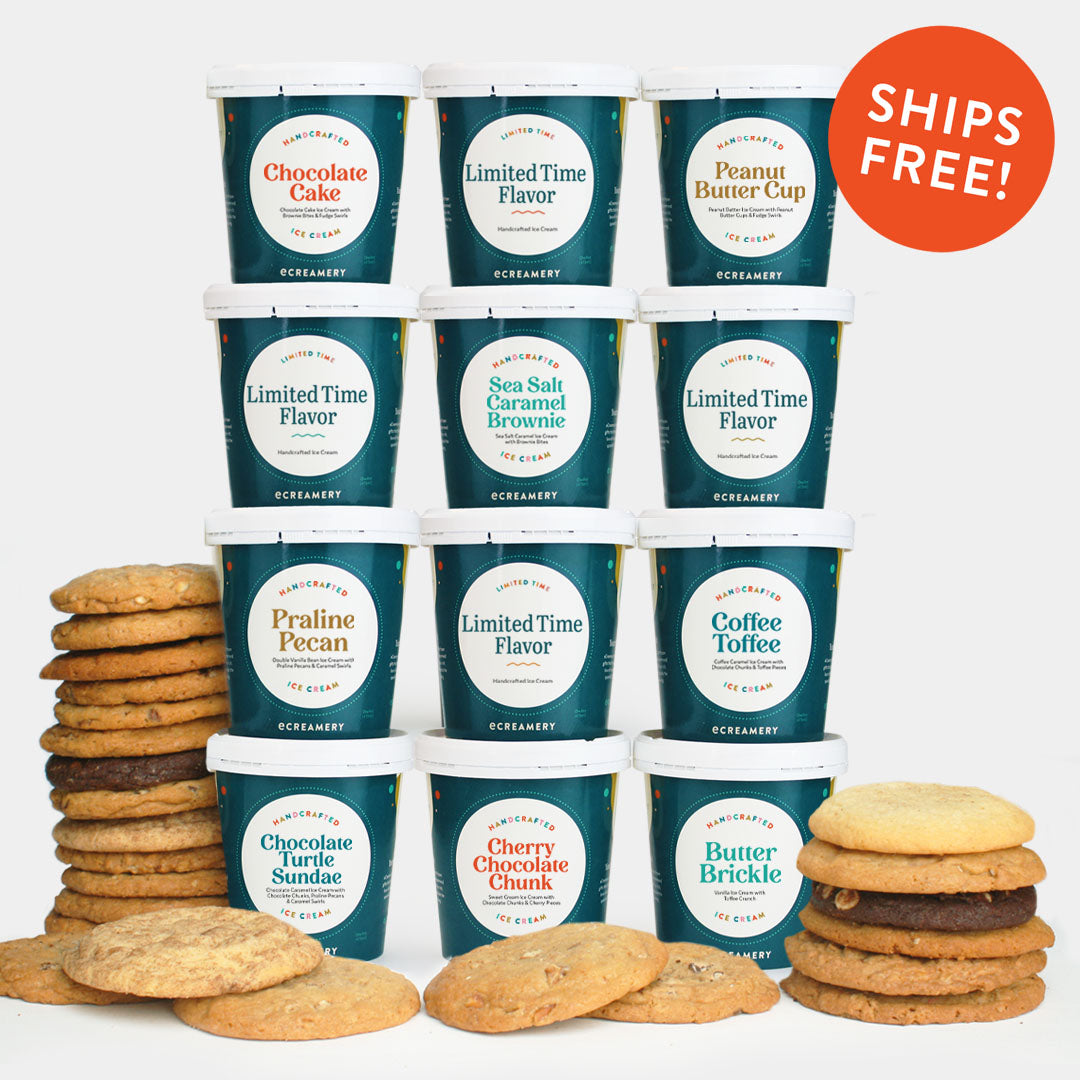 Delicious Dozen Ice Cream and Cookie Collection by eCreamery Gourmet