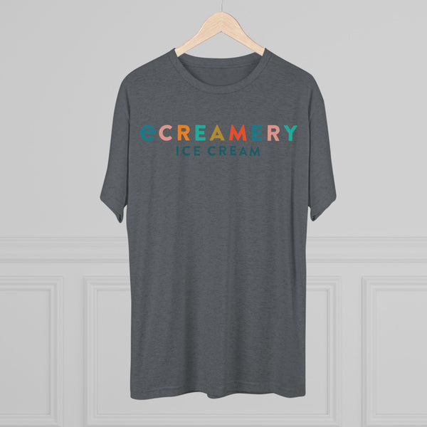 Ice Creamery Logo T-Shirt — Colorful Retro Scoop Crew Tee