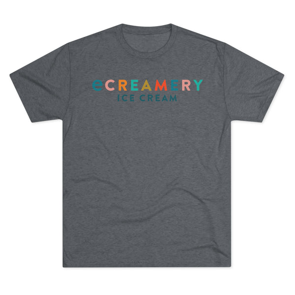 Ice Creamery Logo T-Shirt — Colorful Retro Scoop Crew Tee