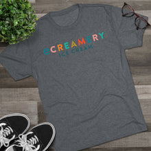 Load image into Gallery viewer, Ice Creamery Logo T-Shirt — Colorful Retro Scoop Crew Tee