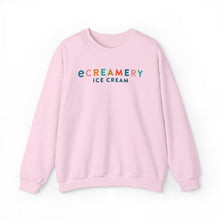 Load image into Gallery viewer, Crewneck Sweatshirt — 'eCREAMEMY ICE CREAM' Retro Pastel Logo