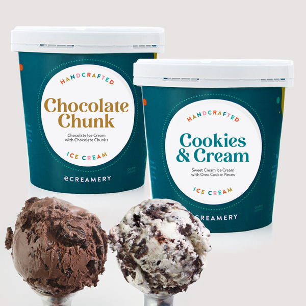 Bonus - 2 pint Chocolate Chunk & Cookies and Cream