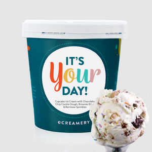 1 Pint - "It's Your Day" Cupcake Ice Cream