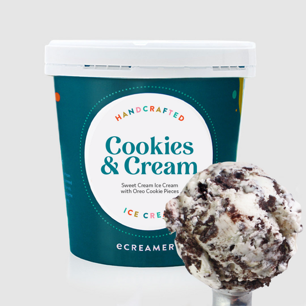 1 Pint - Cookies & Cream Ice Cream