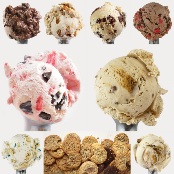 Holiday Deluxe Ice Cream and Cookie Collection - 8 Pints & 24 Cookies