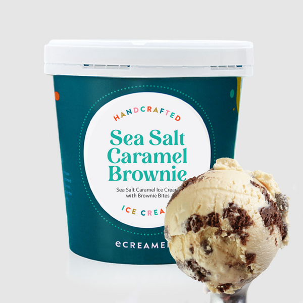 1 Pint - Sea Salt Caramel Brownie