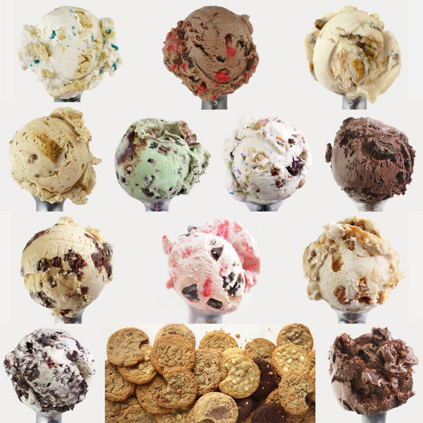 Ultimate 12 Days of Ice Cream & Cookies - 12 Pints & 24 Cookies