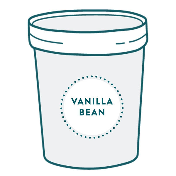 2.75 gallon of vanilla bean ice cream available for pickup