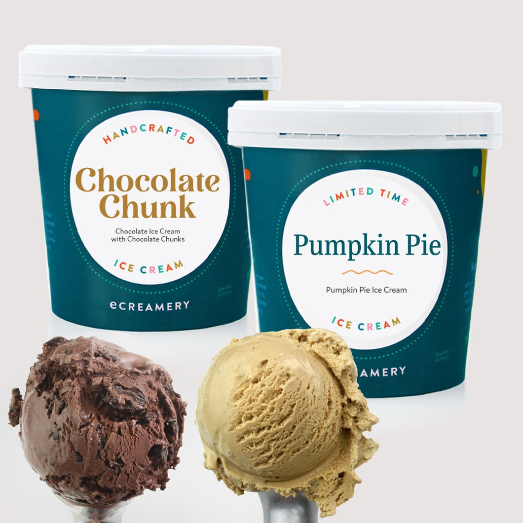 Bonus - 2 Pint Chocolate Chunk & Pumpkin Pie