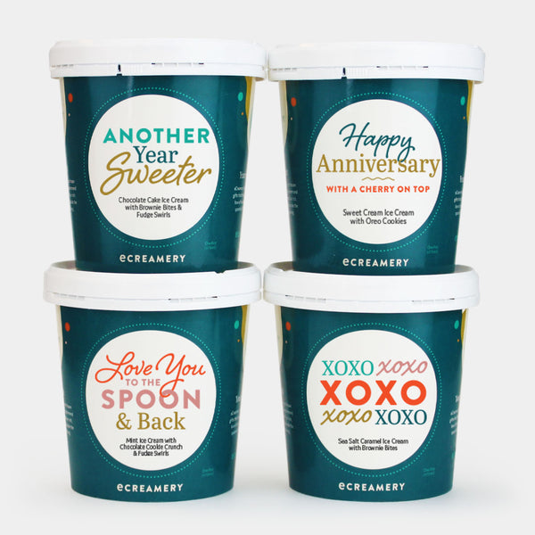 Photo of eCreamery's Anniversary 4 Pint Ice Cream Gift 