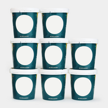 Load image into Gallery viewer, Photo of 8 blank pints of ice cream from eCreamery 