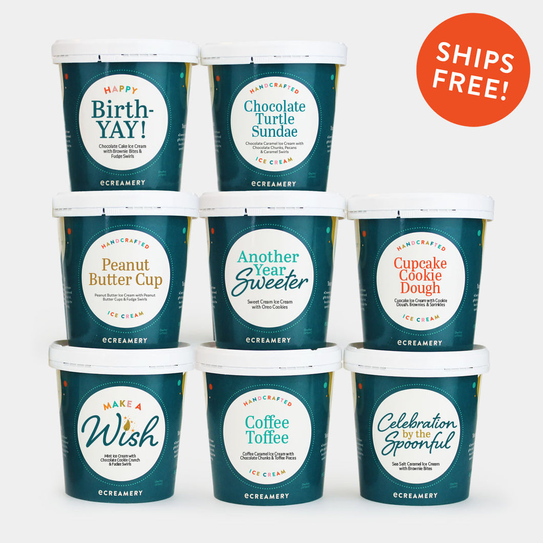 Birthday Ice Cream Gift - 8 Pints