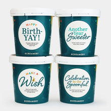 Load image into Gallery viewer, Photo of eCreamery's Birthday 4 Pint Ice Cream Gift 