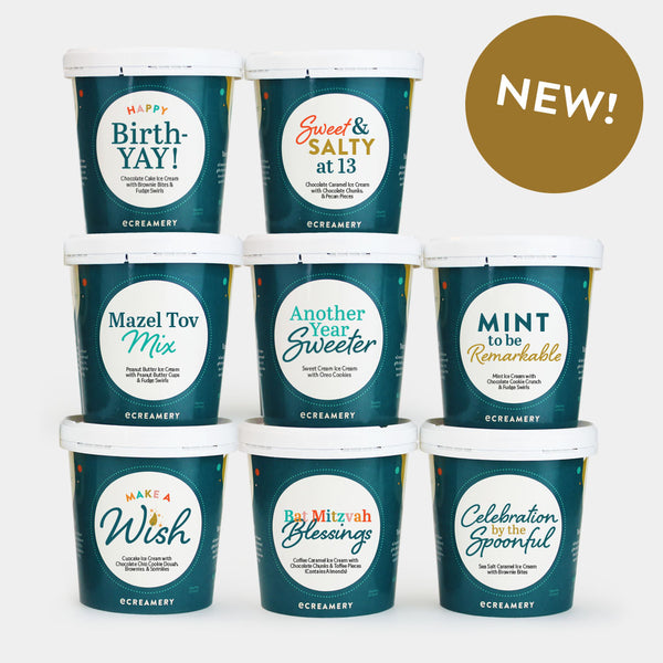 Bat Mitzvah Ice Cream Gift - 8 Pints