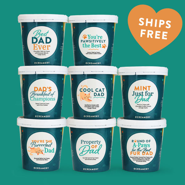 Cat Dad Father's Day Ice Cream Gift - 8 Pints