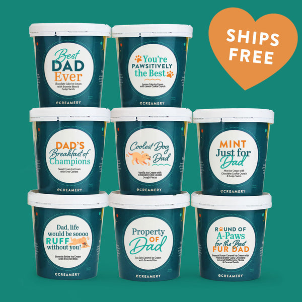 Dog Dad Father's Day Ice Cream Gift - 8 Pints