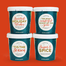 Load image into Gallery viewer, Season&#39;s Eatings Ice Cream Gift - 4 Pints