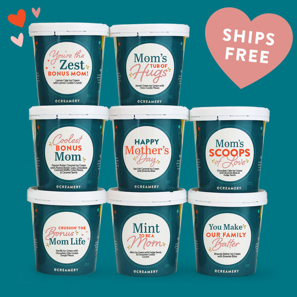 Photo of Mother's Day themed Ice cream 8 pint gift for Bonus Mom's