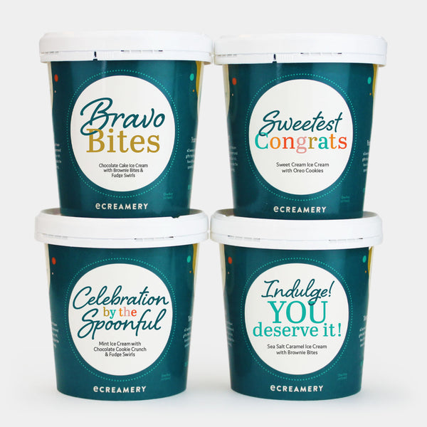 Photo of eCreamery's Congrats 4 Pint Ice Cream Gift 
