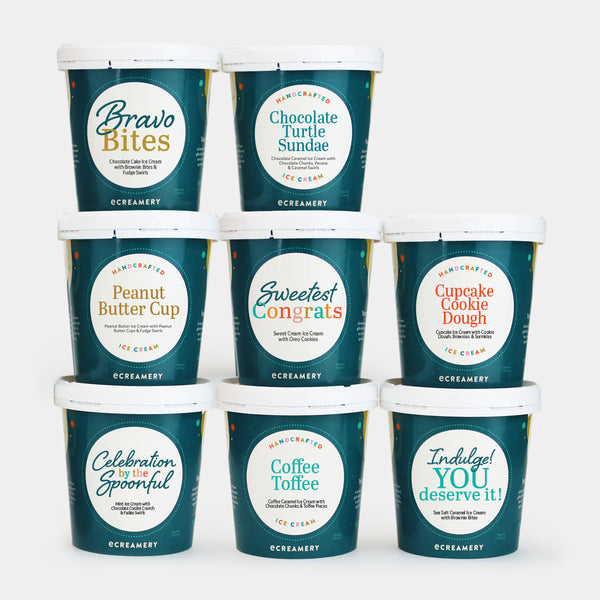 Congratulations Ice Cream Gift - 8 Pints