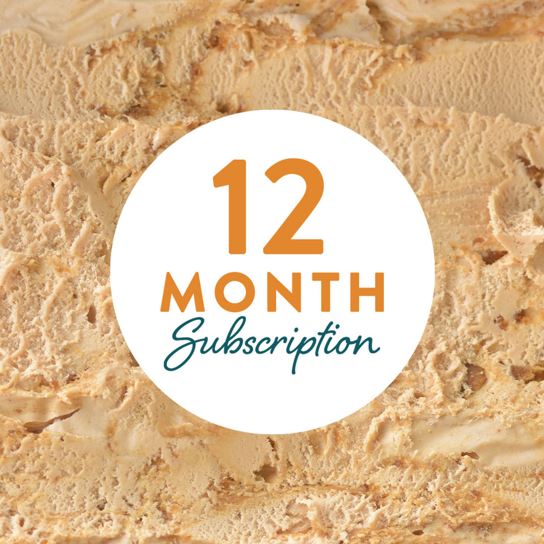 12 Month Subscription - Ice Cream Flavors of the Month Club