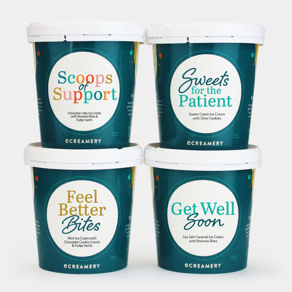 Get Well Ice Cream Gift - 4 Pints