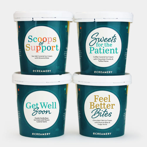 Get Well Ice Cream Gift - 4 Pints