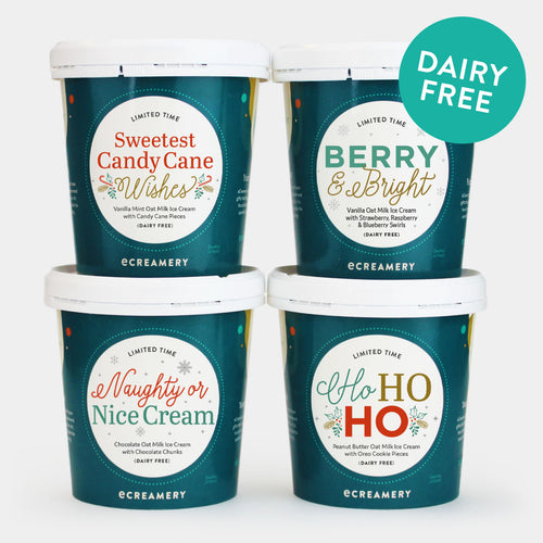 Holiday Oat Milk Ice Cream Gift- 4 Pints