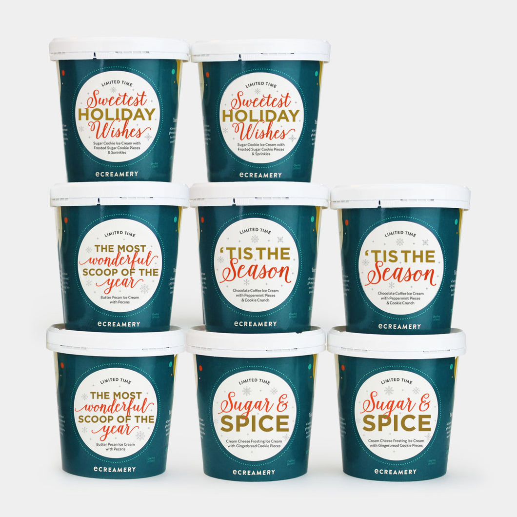 Holiday Cheer Ice Cream Gift - 8 Pints