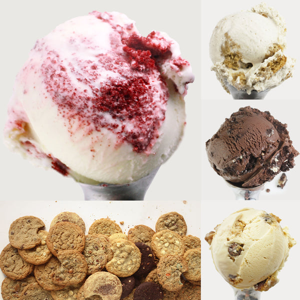 Be Mine Ice Cream Gift - 4 Pints & 24 Cookies