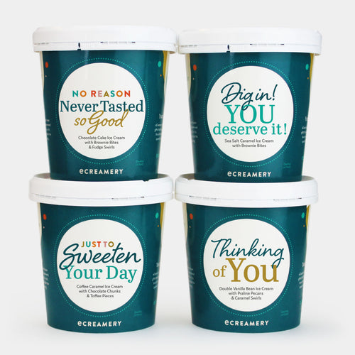 Congratulations Ice Cream Gift - 4 Pints