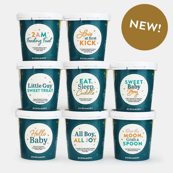 Baby Boy Ice Cream Gift - 8 Pints