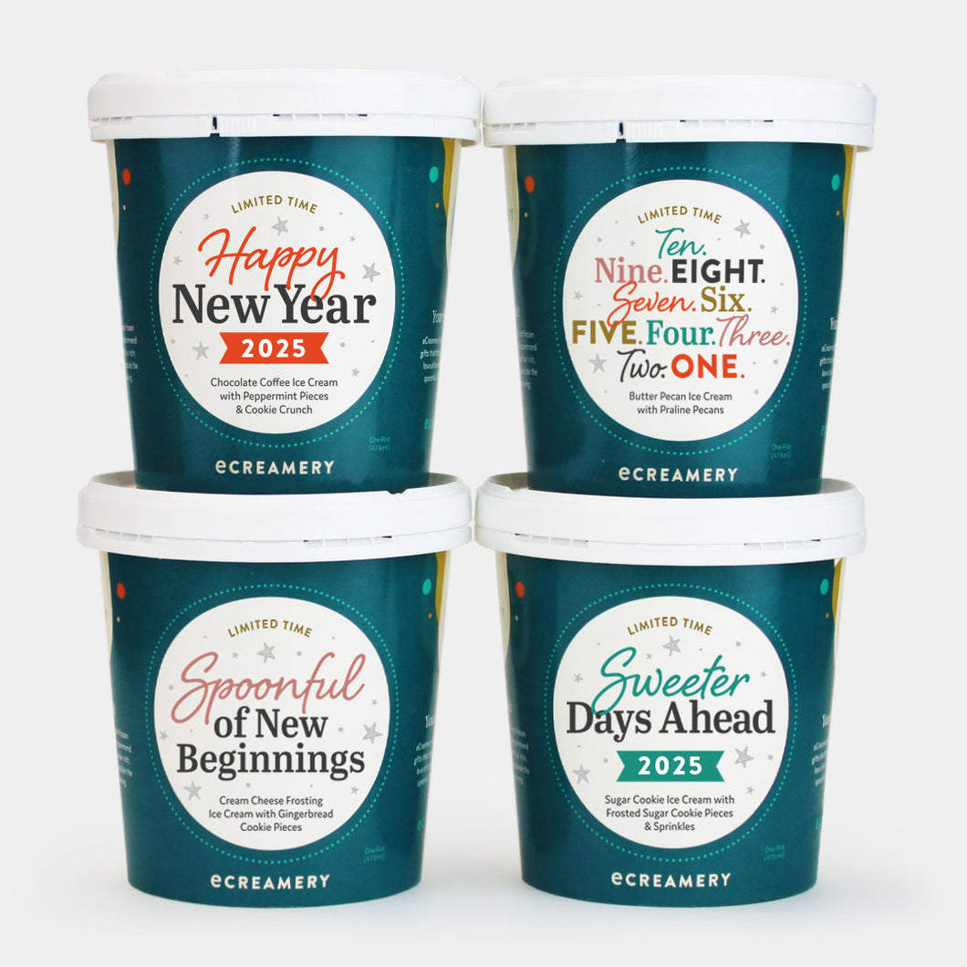 New Year's Ice Cream Gift - 4 Pints