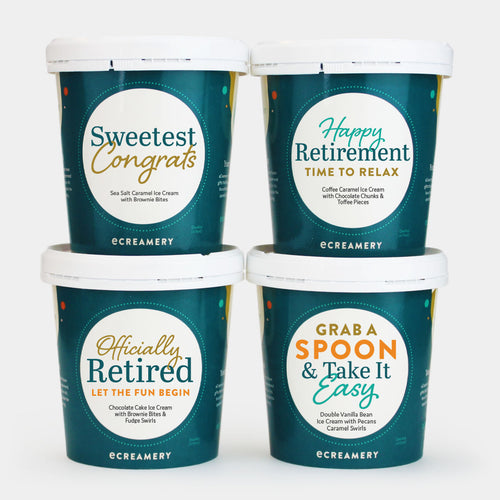 Retirement Ice Cream Gift - 4 Pints