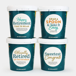Retirement Ice Cream Gift - 4 Pints
