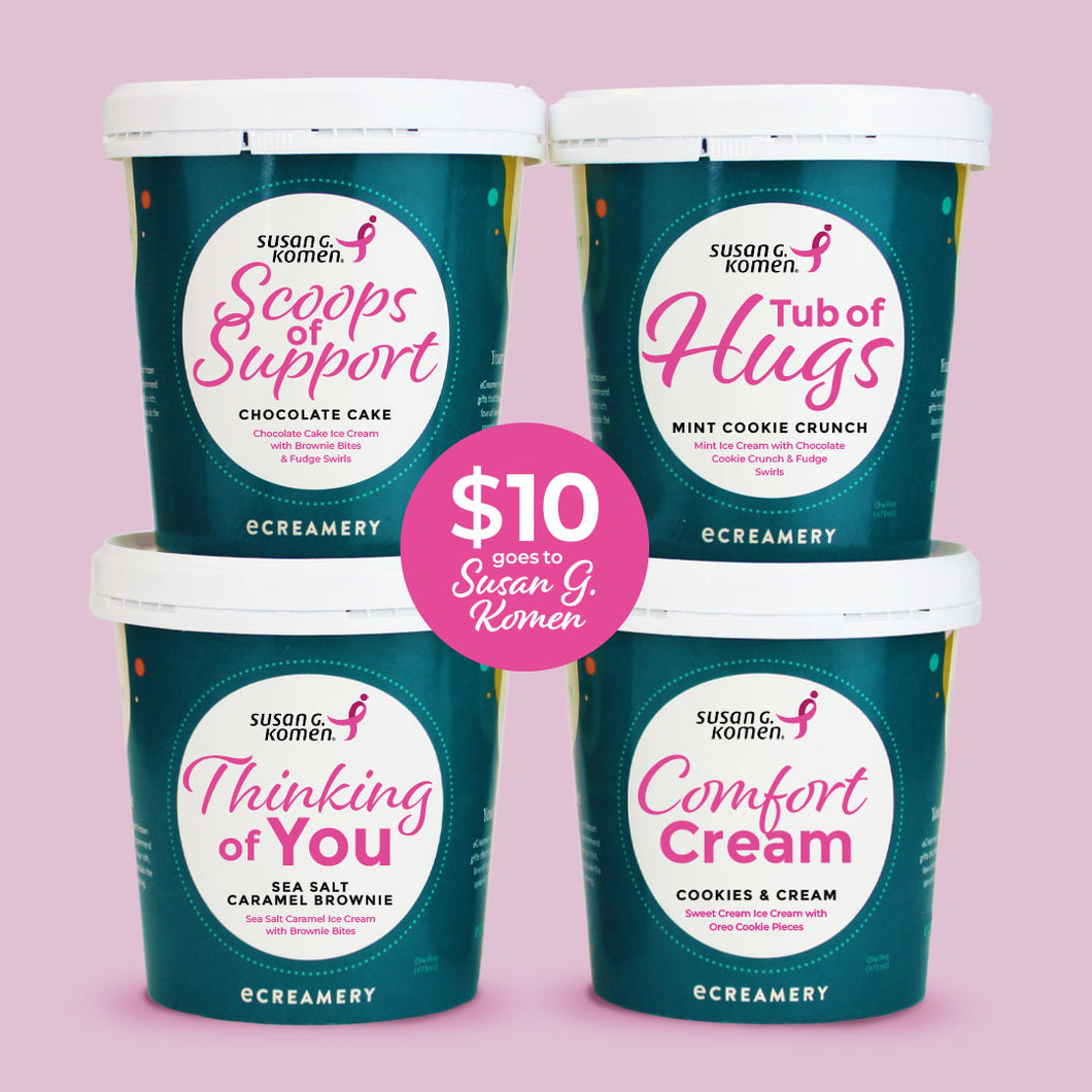 Susan G. Komen 4 Pint Ice Cream Gift