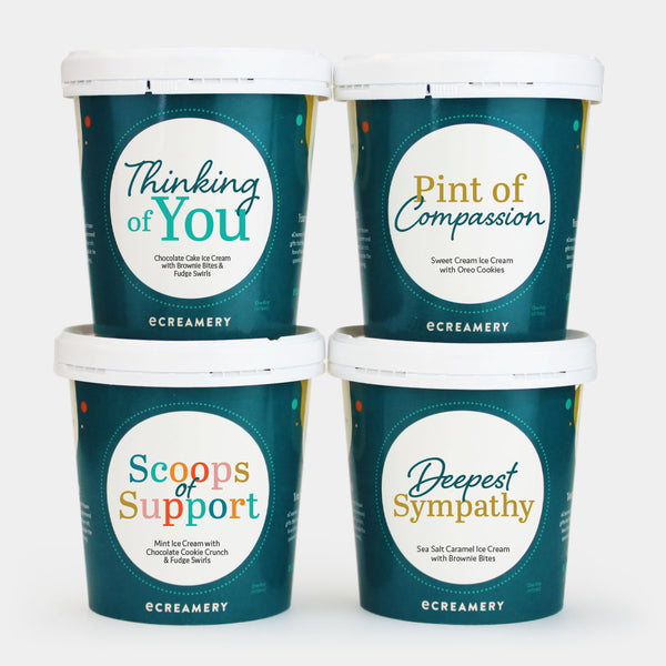 Sympathy Ice Cream Gift - 4 Pints