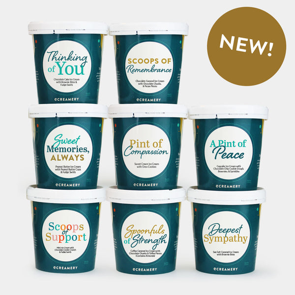 Photo of 8 Pints of ice cream for sympathy gifts 