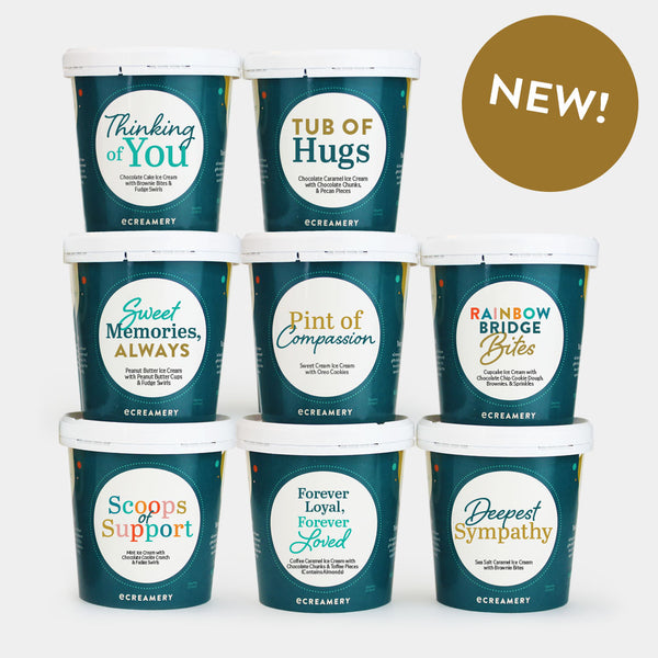 Photo of 8 Pints of ice cream for sympathy gifts 