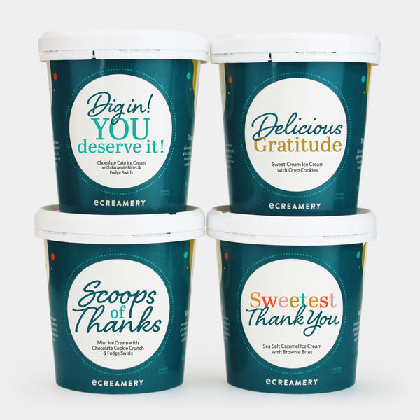 Photo of eCreamery's Thank You 4 Pint Ice Cream Gift 