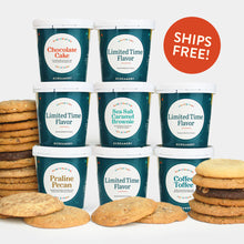 Load image into Gallery viewer, Deluxe Ice Cream Gift - 8 Pints &amp; 24 Cookies
