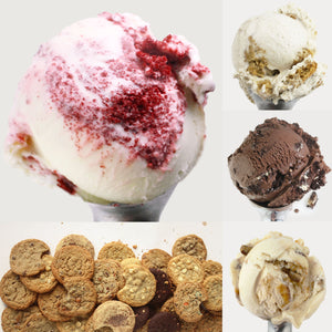 Red Hot Valentine Ice Cream Gift - 4 Pints & 24 Cookies