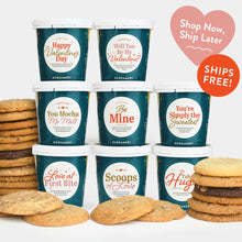 Load image into Gallery viewer, Be Mine Ice Cream Gift - 8 Pints &amp; 24 Cookies