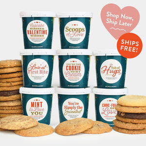 Be Mine Ice Cream Gift - 8 Pints & 24 Cookies