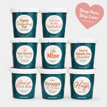 Load image into Gallery viewer, Be Mine Ice Cream Gift - 8 Pints &amp; 24 Cookies