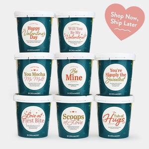 Be Mine Ice Cream Gift - 8 Pints & 24 Cookies