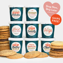 Load image into Gallery viewer, Red Hot Valentine Ice Cream Gift - 8 Pints &amp; 24 Cookies