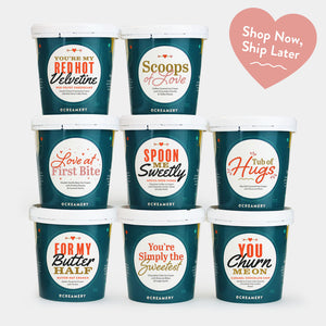 Red Hot Valentine Ice Cream Gift - 8 Pints