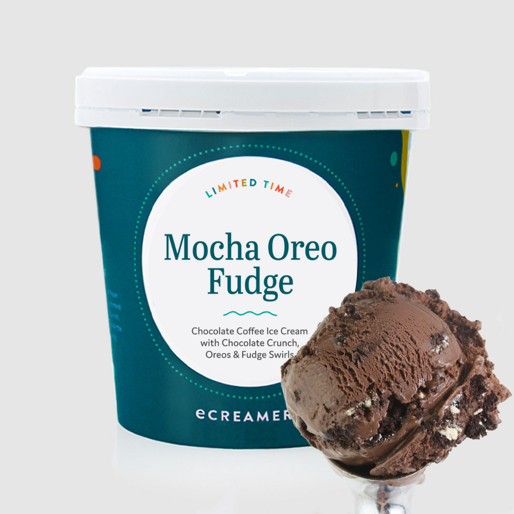 1 Pint - Mocha Oreo Fudge Ice Cream