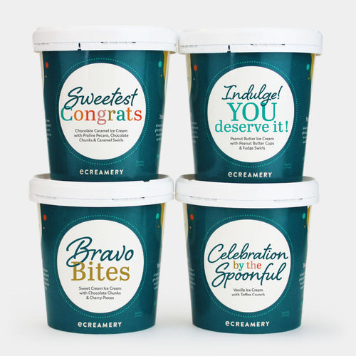 Congratulations Ice Cream Gift - 4 Pints